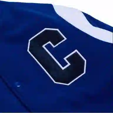 Converse Luxe Varsity Jacket Blue
