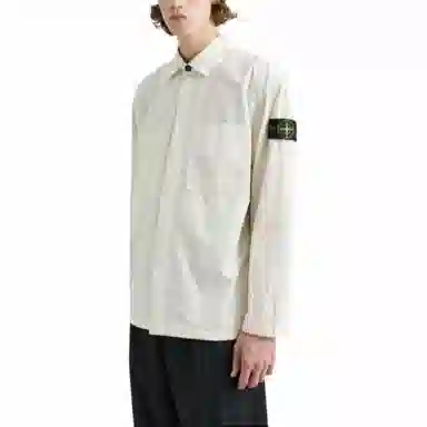 Stone Island Long Sleeve Shirt White