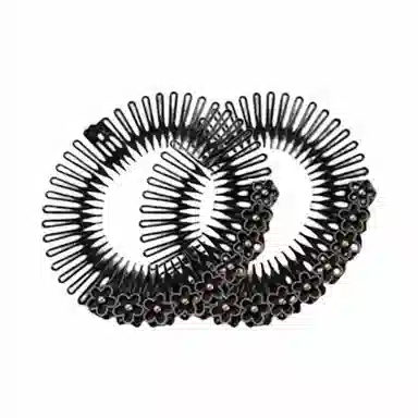 简应舒 圆盘碎发整理神器隐形头发固定盘发夹子 树脂 发箍 男女同款情侣款