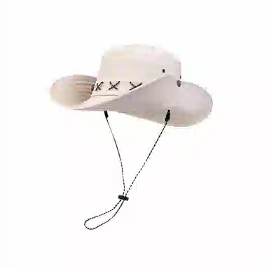 木林森 西部牛仔帽子 夏季防晒遮阳帽美式复古大檐户外露营登山帽 棉 渔夫帽 男女同款情侣款