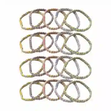 简应舒 麻花辫发绳简约百搭基础发圈扎头发皮筋 涤纶 发饰 女款