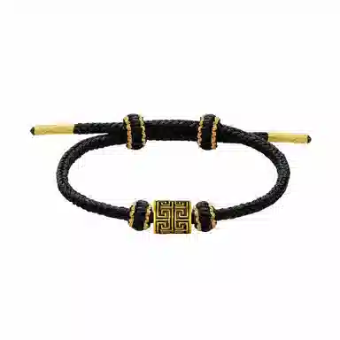 中国珠宝 回字手饰 灵感创意 闪耀光芒 简约大气 时尚单品 优雅气质 典雅复古 日常百搭精致 足金 一口价 黄金手链 男女同款情侣款