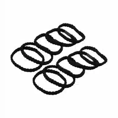 简应舒 麻花辫发绳简约百搭基础发圈扎头发皮筋 涤纶 发饰 女款