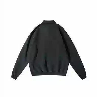 我是大卫 重工刺绣徽章拼接设计感美式复古重磅套头卫衣 男女同款 深灰色