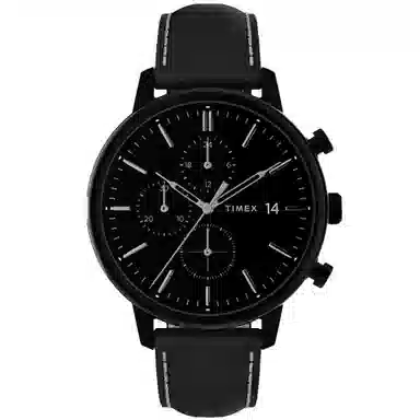 TIMEX TREND 45mm Quartz Leather Strap