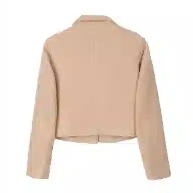 法文箱子 纯色短款简约西装 女款