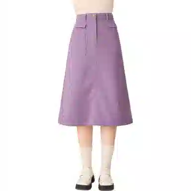 法文箱子 纯色百搭舒适简约休闲长裙 女款