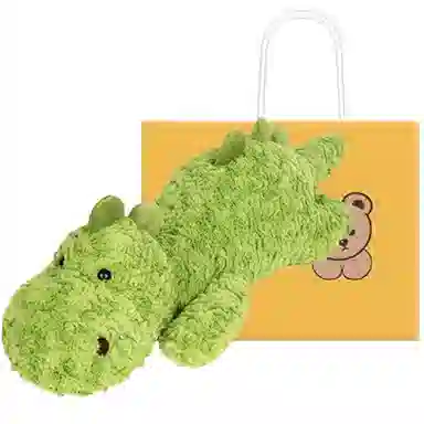 柏文熊 趴姿刷花龙 玩偶 毛绒公仔