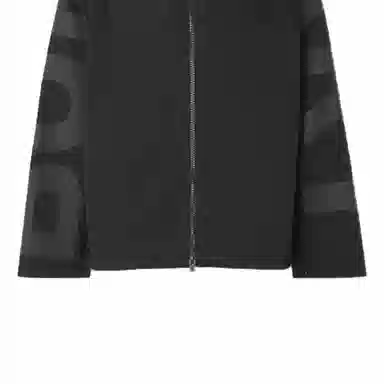 Burberry Letter Print Hoodie Jacket Black