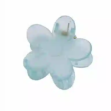 沂茹 小清新仙气少女心浅简约精致半透明花朵小发抓小香风甜美森系可爱减龄日常 亚克力 发夹 女款