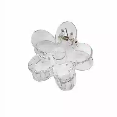 沂茹 小清新仙气少女心浅简约精致半透明花朵小发抓小香风甜美森系可爱减龄日常 亚克力 发夹 女款