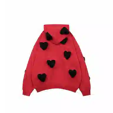 SQQZ Project Heart 3D Padded Hoodie
