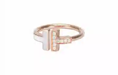 Tiffany T Pearl Ring Rose Gold