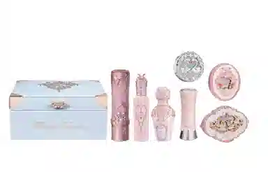 花知晓 焙茶礼盒唇泥腮红彩妆套装 易上色 七件套