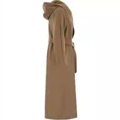 MaxMara Studio Long Tie Coat Camel