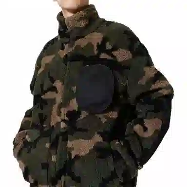 Valentino Camo Zip Sweatshirt