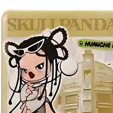 POP MART Skullpanda Huanghe Rd. Fridge Magnet