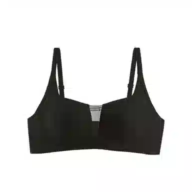 欧迪芬 舒适无痕拼接网纱无感聚拢有型上托侧收副乳防外扩无钢圈文胸 女款