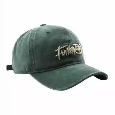 啄木鸟 复古水洗做旧字母刺绣户外晒遮阳 棉质 鸭舌帽 男女同款情侣款