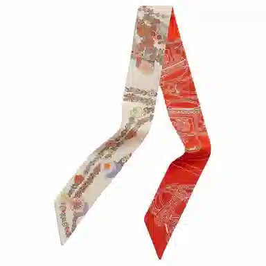 Hermes Silk Scarf Red