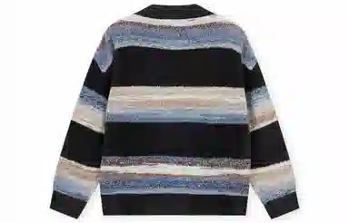 BONELESS Zip Cardigan Embroidered Loose Knit