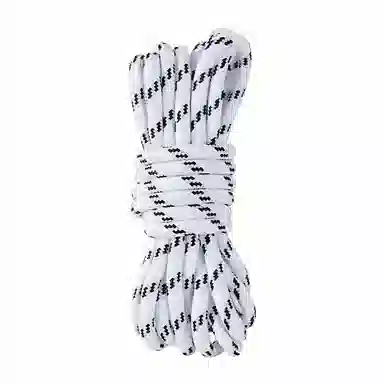 适配老爹鞋 足印部落 经典圆形黑白条纹不晕染不掉色紧致耐用 涤纶 鞋带 通用