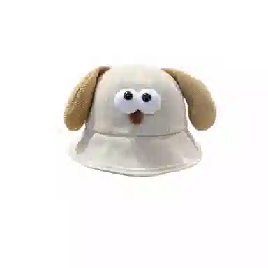 尚先生 可爱小狗耳朵出游防晒遮阳帽子百搭显脸 聚酯纤维 渔夫帽 女款