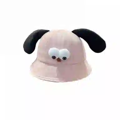 尚先生 可爱小狗耳朵出游防晒遮阳帽子百搭显脸 聚酯纤维 渔夫帽 女款