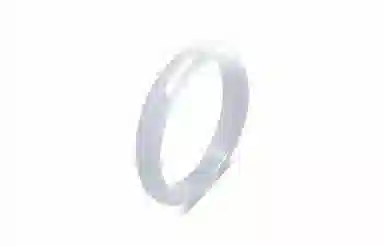 百利金 白月光 优雅气质温润清透国潮新中式清冷感小众设计汉服旗袍搭配闭口素圈手饰 玻璃猫眼 手镯 女款