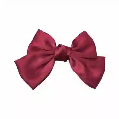 简应舒 大蝴蝶结 弹簧夹子后脑勺发卡高级感夹子发卡 缎面 头饰发夹 女款