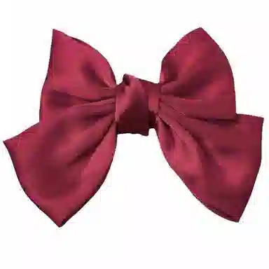 简应舒 大蝴蝶结 弹簧夹子后脑勺发卡高级感夹子发卡 缎面 头饰发夹 女款