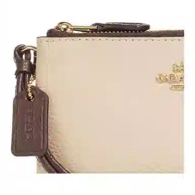 COACH Double Zip Wallet 17 Ivory