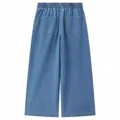 佐丹奴 纯棉薄松紧腰阔腿牛仔裤 女款