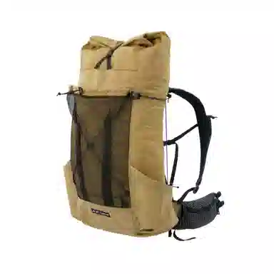 三峰出 超轻耐磨抗撕裂防水徒步 尼龙 双肩包 男女同款情侣款 卡其色