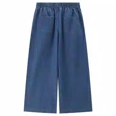 佐丹奴 纯棉薄松紧腰阔腿牛仔裤 女款