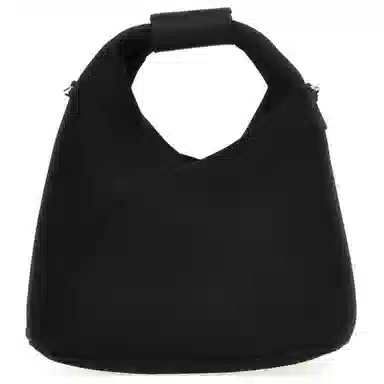 MM6 Maison Margiela Signature Stitch Leather Bag Black