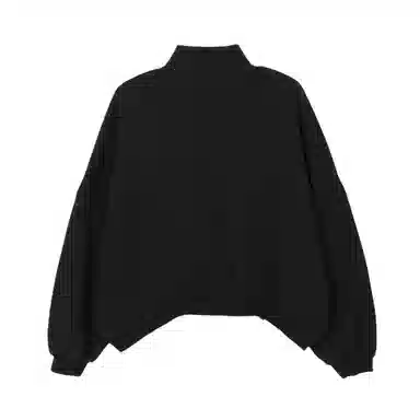 法文箱子 纯色宽松舒适长袖卫衣 女款