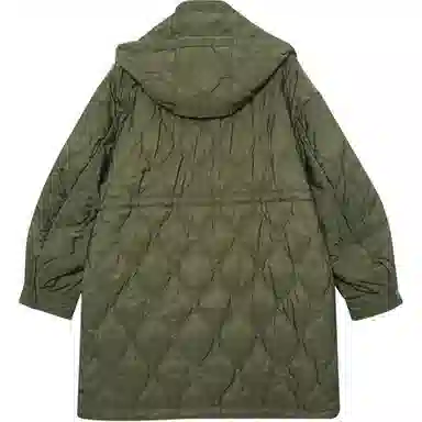 木果果木 宽松连帽中长款舒适长袖棉服 女款