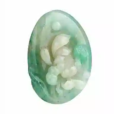 玉说 国风荷花莲蓬和和美美 独山玉 吊坠 男女同款情侣款