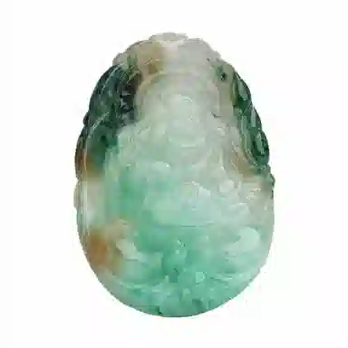 玉说 国风大肚弥勒佛坠子平安吉祥佛公 独山玉 玉石吊坠 男女同款情侣款