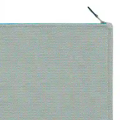 Hermes Faubourg Corner Cotton Pouch Large Blue Gray