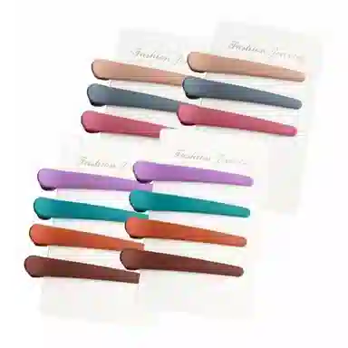 简应舒 磨砂刘海夹侧边夹定型夹无痕一字夹洗脸化妆用简约 树脂 发夹 男女同款情侣款