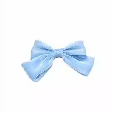 简应舒 纱蝴蝶结大纯色夹子后脑勺顶夹百搭发卡 欧根纱 发夹 女款