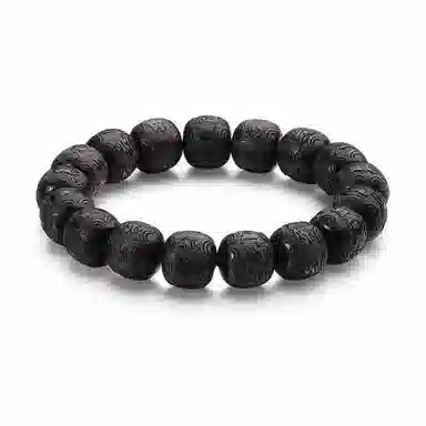 雅谷 九离火武当黑檀国潮复古佛珠高级新中式文玩 黑檀木 木作手串 男女同款情侣款 黑檀