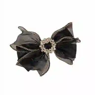 简应舒 蝴蝶结气质时尚后脑勺 欧根纱 发夹 女款