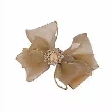 简应舒 蝴蝶结气质时尚后脑勺 欧根纱 发夹 女款