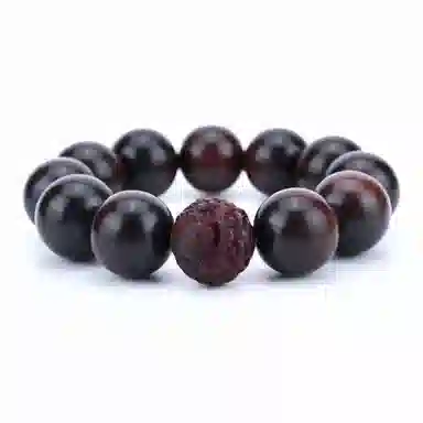 【臻品.文创】 日向晚 招财进宝 聚财纳福 新中式国潮文玩暴富转运珠 招财纳福貔貅小众设计手饰#好运 紫檀属 木作手串 男女同款情侣款