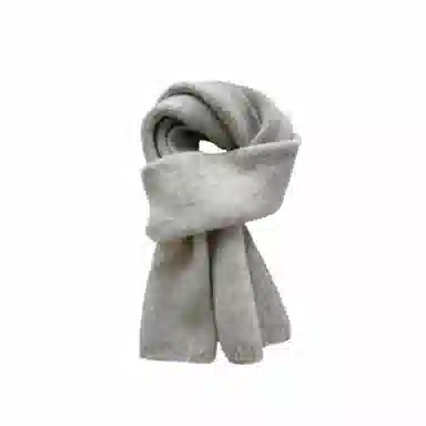 北极绒 高级感韩版百搭秋冬季软糯加厚保暖纯色 绒线围巾 男女同款情侣款