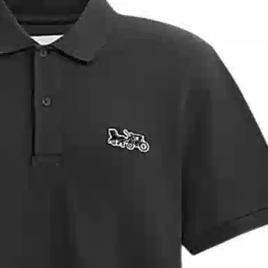 COACH SS24 Carriage Polo Shirt Black