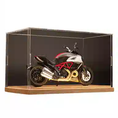 华一 杜卡迪大魔鬼 氛围感 机车展示盒 收藏 合金车模 成品模型